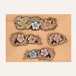 MakerAid® Floral Corners & Borders #3 Easy Trace Reusable Pattern