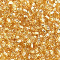 6/0 S/L Gold Glass Seed Beads 40 Grams