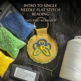 Intro to Single Needle Flat Stitch Beading – 2-Part Workshop- July 5th & 12th