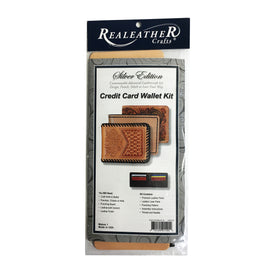 Realeather Silver Edition Credit Card Wallet Kit Leather Craft Kit