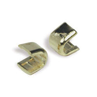 YKK #5 Top Stops Solid Brass Zipper Hardware - 50 pairs