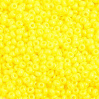 Image of 65001032 - 10/0 Lemon Yellow Czech Seed Beads   40 grams