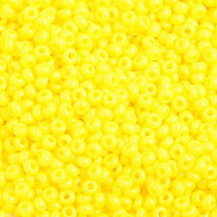 Image of 65001032 - 10/0 Lemon Yellow Czech Seed Beads   40 grams