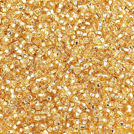 Image of 65001294-01 - 10/0 Silver Lined Lite Gold Czech Seedbead 40 gms