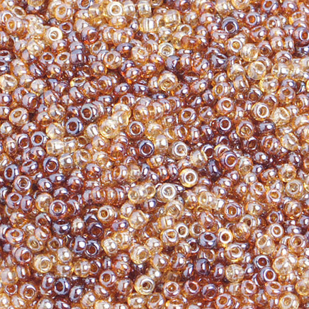 Image of 65002013 - 10/0 Topaz Mix Luster Czech Seedbeads 40 grams