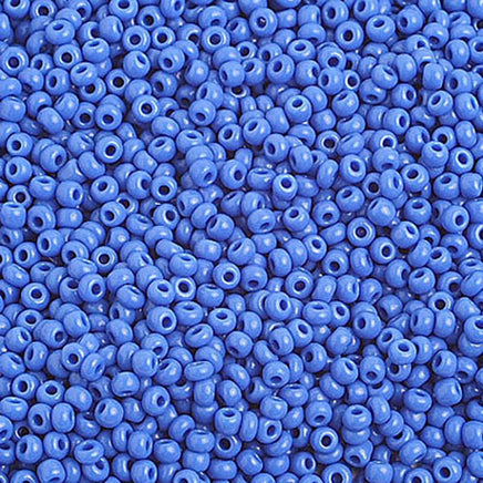 Image of 65001006 - 10/0  Op. Medium Blue Czech Seed Beads   40 grams