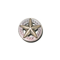 3-D Texas Star Concho Old Silver - 2 Sizes