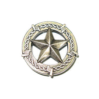Texas Star Concho Old Silver Barbed Wire - 2 Sizes