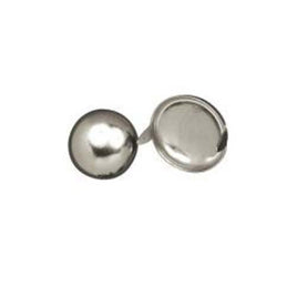 Image of 1330-00 - 1/4" Flat Round Spots Nickel Plated