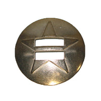 Star Slotted Concho Solid Brass & Stainless Steel - 3 Sizes