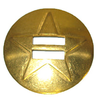 Star Slotted Concho Solid Brass & Stainless Steel - 3 Sizes