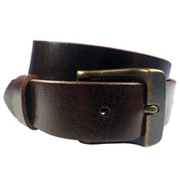 1.25"(32mm) Mahogany Full Grain Leather Belt Handmade in Canada by Zelikovitz