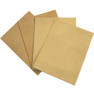 Natural Veg Tan Cowhide Tooling Leather Pre-Cut Project Piece 8.5