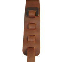 Adjustable Guitar Strap II Full Grain Cowhide Leather Acoustic or Electric - Mahogany