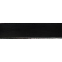 Genuine Vegetable Tanned Leather Strip Black 1-1/4" Tooling and Stamping