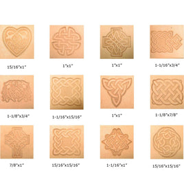 Celtic 3-D Leathercraft Stamp Set - Includes 12 Stamps & 1 Handle 8161-00