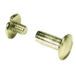 Chicago Screw Post 1/2" (1.3 cm) Solid Brass 10 Pack 1293-01