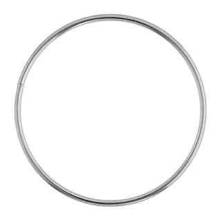 Metal Hoop Ring Silver 1.5
