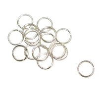 Metal Split Rings Nickel Color 100 Pack Jewelry Findings - 6 Sizes Lead Free Nickel Free