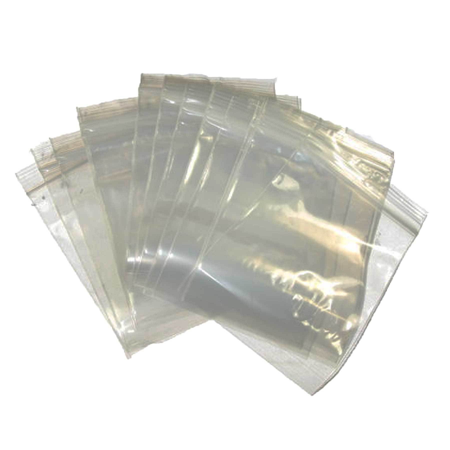 Lot of 100pcs Clear Reclosable Zip lock Plastic Bags 2-MIL Poly Zipper  Baggies | eBay