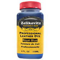 Zeli Pro Waterbased Leather Pigment Dye 4 Ounce Bottles