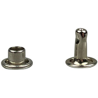 Double Cap Rapid Rivets Medium 7mm Cap - Nickel