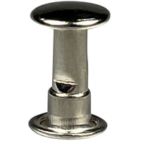 Double Cap Rivets Large 9mm Cap - Nickel