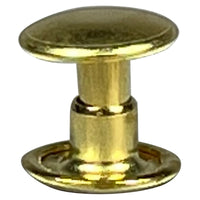 Double Cap Rivets Large 9mm Cap - Gilt