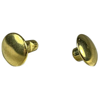 Double Cap Rivets Large 9mm Cap - Gilt