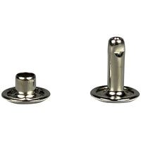 Double Cap Rivets Large 9mm Cap - Nickel