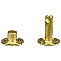 Double Cap Rivets Large 9mm Cap - Gilt