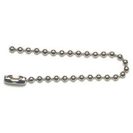 Beaded Key Chain Nickel 10cm /4" 10 Pack