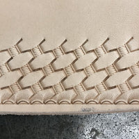 X514 Basketweave Leather Stamp OKA Japan