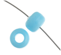 Plastic Crow Beads Light Blue Opaque 9mm 1000 Pack