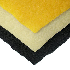 1/4" (6mm) Crepe Rubber - 16" x 55" Sheets - 3 Colors