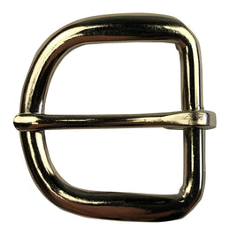 Heel Bar Buckle 1-1/2" (38mm) Nickel Plated Belt Buckle