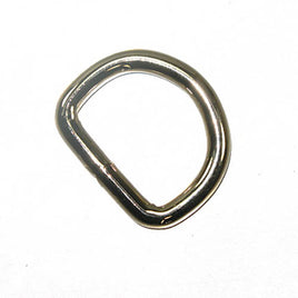 1" Heavy Duty D-Ring Nickel Plated 10 Pack 5.2mm