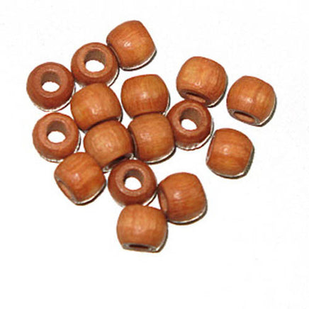 Image of 28615238-01 - Wood Crowbeads 6/4.5mm  2.7 Hole - Lt Brown 11 gms