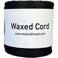 Black Waxed Poly Cord .040"
