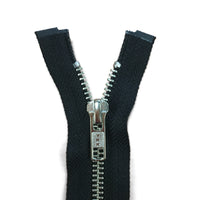 32" #5 YKK Open Black Metal Zipper - 2 Colors