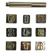 8135-00 Standard Number Leathercraft Stamp Set 19mm (3/4")