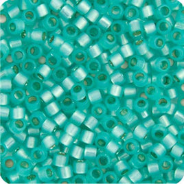 Delica 11/0 RD Aqua Green AB Opal Lined-Dyed