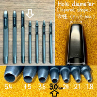 Round Leather Drive Punches - OKA Japan