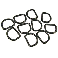 1" Black Welded D-Ring 10 Pk Gunmetal