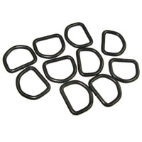 1" Black Welded D-Ring 10 Pk Gunmetal