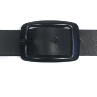 1" Black Plated Steel Double Bar Buckle Leather Craft Hardware Belt Strap Buckle