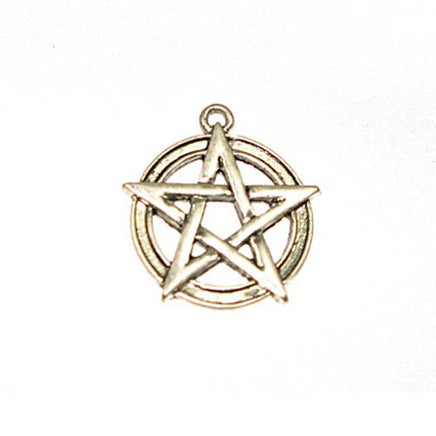Image of 32601096 - Pentagram Small - Antique Silver - Lead Free