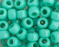 Plastic Crow Beads Light Turquoise 9 mm 1000 Pack