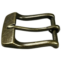 1.5" (38mm) Heel Bar Buckle Antique Brass Finish