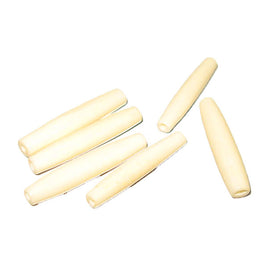 Image of 2205-01 - 35mm 1.5" Bone Hairpipe Bead Ivory Oval 10 Pack